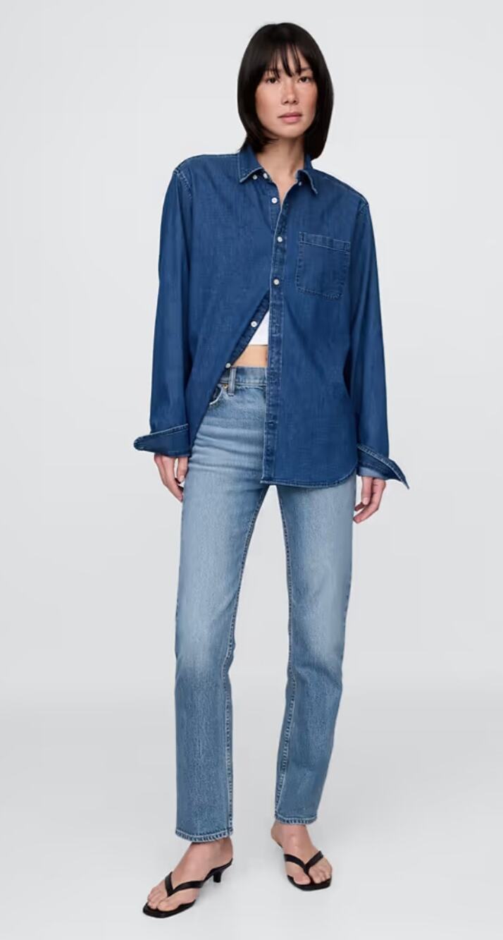 NWT Gap High Rise ’90s Slim Straight Jeans 32 14